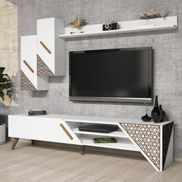 Hanah Home Mueble de TV Beril Blanco
